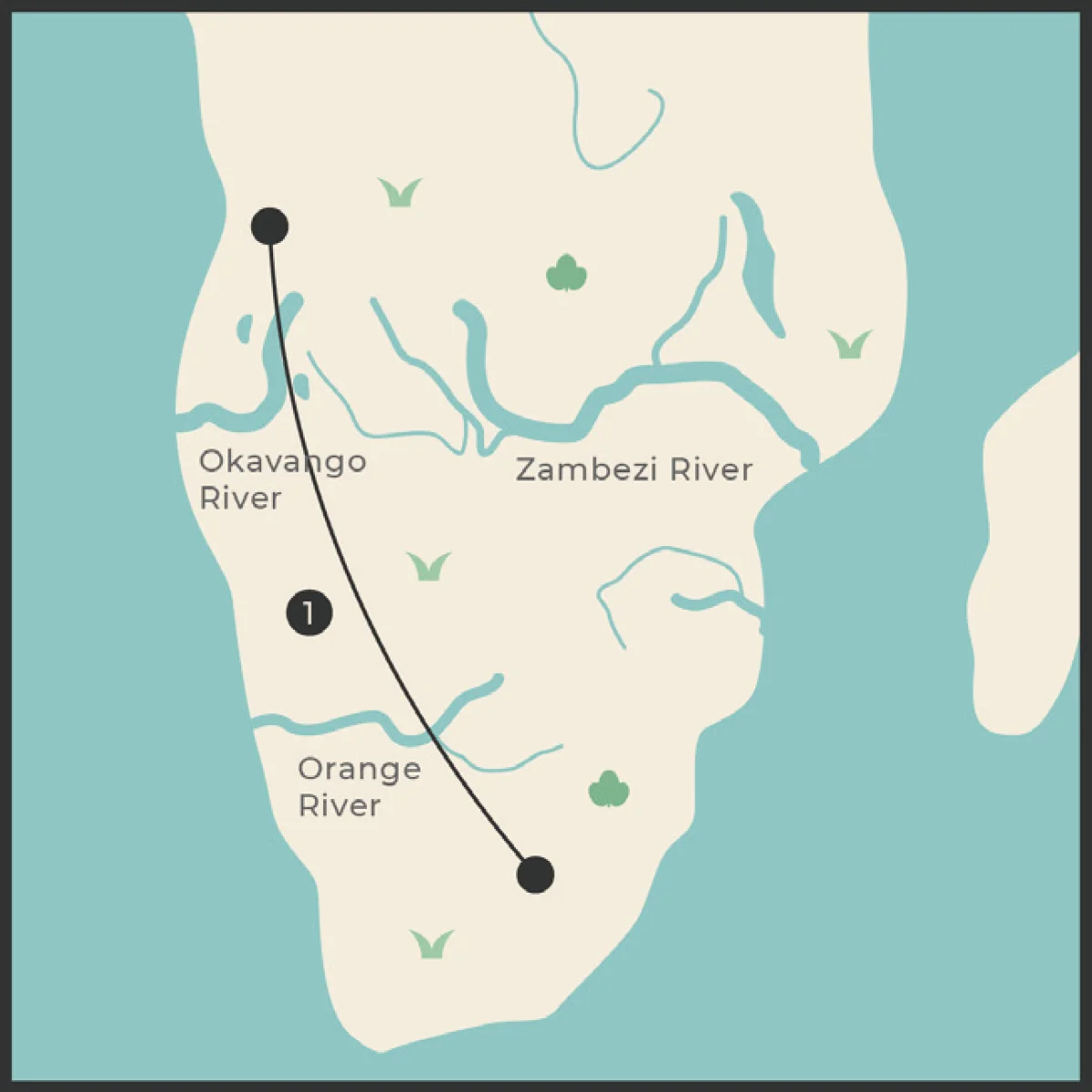 Koko第一关非洲南部热带草原地图